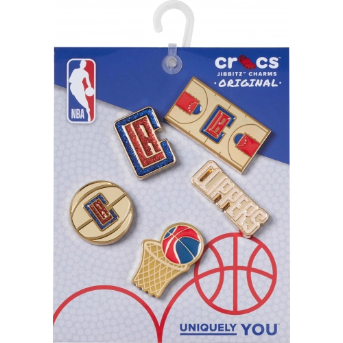 Metal Crocs Jibbitz Nba Los Angeles Clippers 5 Pack