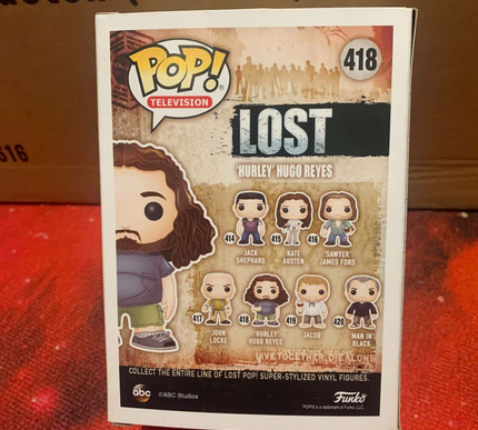Hurley Hugo Reyes #418 "lost" "TV" Funko Pop! Vinyl Figure