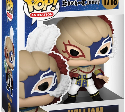 William #1718 - Black Clover Funko Pop! Animation + free case