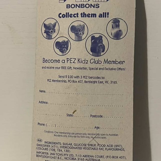 tom & jerry "jerry" Vintage pez 1990's