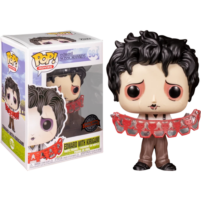 Edward Scissorhands #984 With Kirigami Funko POP! Movies + free case