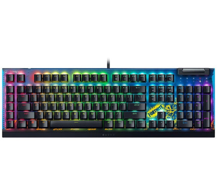 Razer BlackWidow V4 X Mechanical Gaming Keyboard (Yellow Switch) - Fortnite