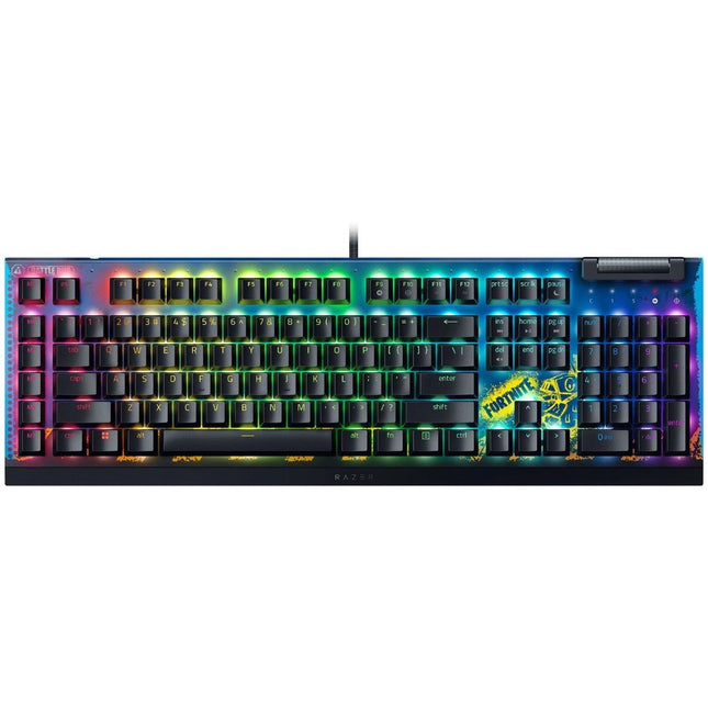 Razer BlackWidow V4 X Mechanical Gaming Keyboard (Yellow Switch) - Fortnite