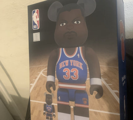 BE@RBRICK Patrick Ewing 100% 400% Medicom Toy NBA NEW YORK Basketball  brand new