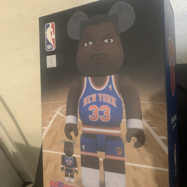 BE@RBRICK Patrick Ewing 100% 400% Medicom Toy NBA NEW YORK Basketball  brand new