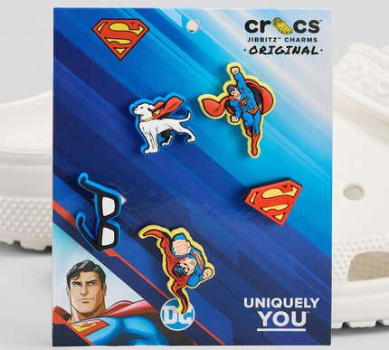 Crocs Jibbitz Charms DC Superman NEW (5 In A Pack) Uniquely You Authentic