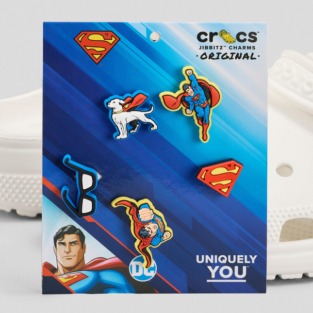 Crocs Jibbitz Charms DC Superman NEW (5 In A Pack) Uniquely You Authentic