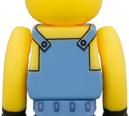 Medicom Minions Otto And Young Gru 100% 2 Pack Bearbrick Figure Set (yellow)