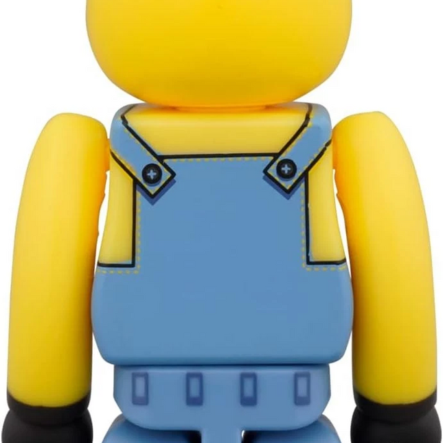 Medicom Minions Otto And Young Gru 100% 2 Pack Bearbrick Figure Set (yellow)