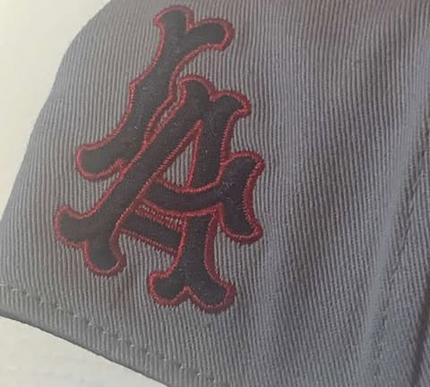 Los Angeles Angels '47 Clean Up adjustable hat in gray/red
