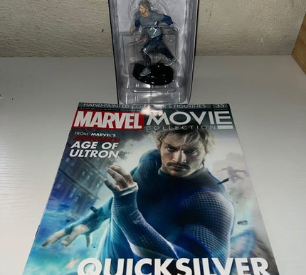 Quicksilver #35 AGE OF ULTRON Hand painted Eaglemoss figurine with magazine 