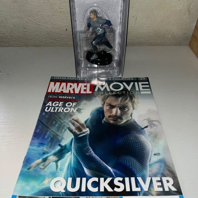 Quicksilver #35 AGE OF ULTRON Hand painted Eaglemoss figurine with magazine 