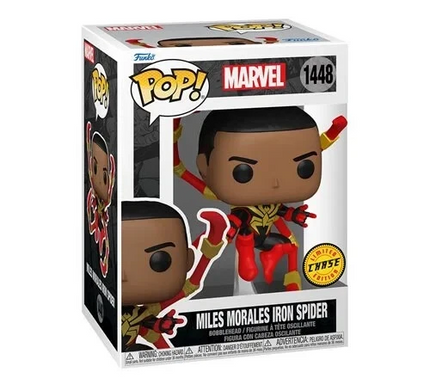 Miles morales iron spider #1448 (chase) Marvel Funko Pop! vinyl + free case