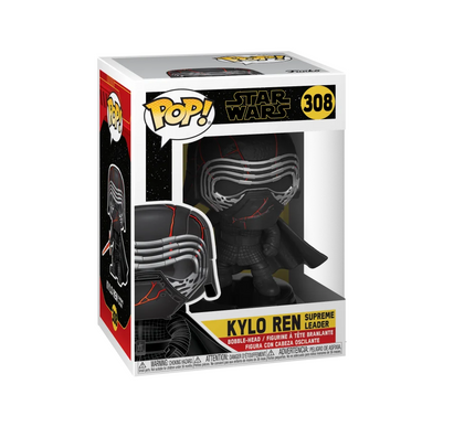 STAR WARS KYLO REN SUPREME LEADER BOBBLE HEAD #308 FUNKO POP VINYL