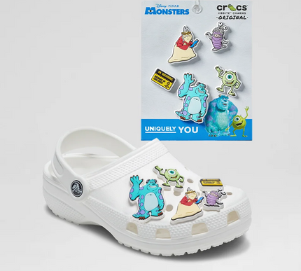 Crocs Disney Pixar Monsters Inc Jibbitz Shoe Charms - Multi (5 Pack)