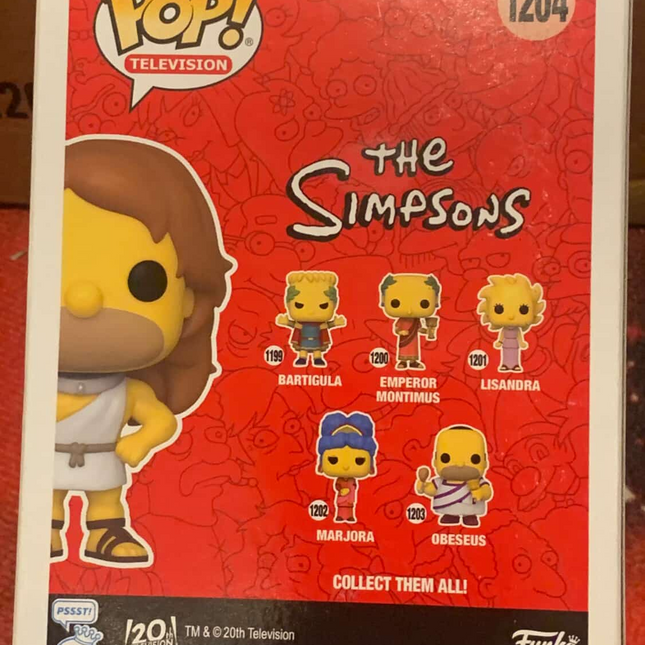 Young obeseus #1204 THE SIMPSONS "TV" Funko Pop! Vinyl Figure (damaged)