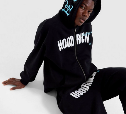 Hoodrich Heat V3 Full Zip Hoodie Large Blue