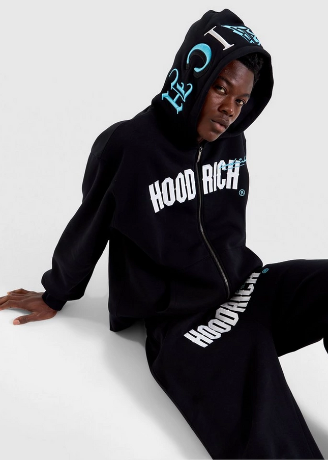 Hoodrich Heat V3 Full Zip Hoodie Large Blue