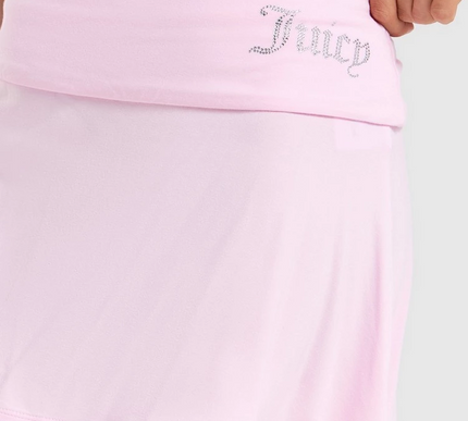 JUICY COUTURE PINK Fold Down Skirt - MEDIUM