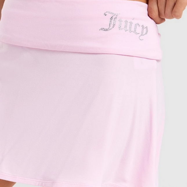 JUICY COUTURE PINK Fold Down Skirt - MEDIUM