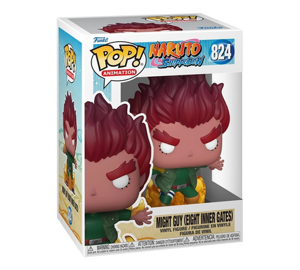 Funko Pop! Naruto Shippuden Might Guy - Vinyl Figure # 824 + free case