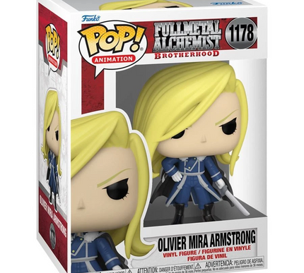 Funko Pop! Fullmetal Alchemist Brotherhood - Olivier Mira Armstrong #1178 + case