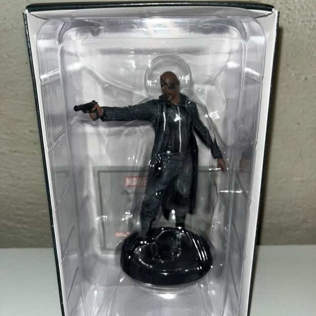 Nick Fury #06 Marvel Movie Hand painted Eaglemoss figurine with magazine 