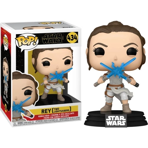 Brand New Rey (Two Lightsabers) 434 Star Wars Funko Pop Figure