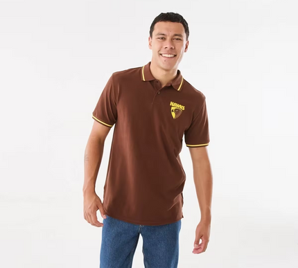 Official AFL Adult Polo Shirt - HAWTHORN - XL