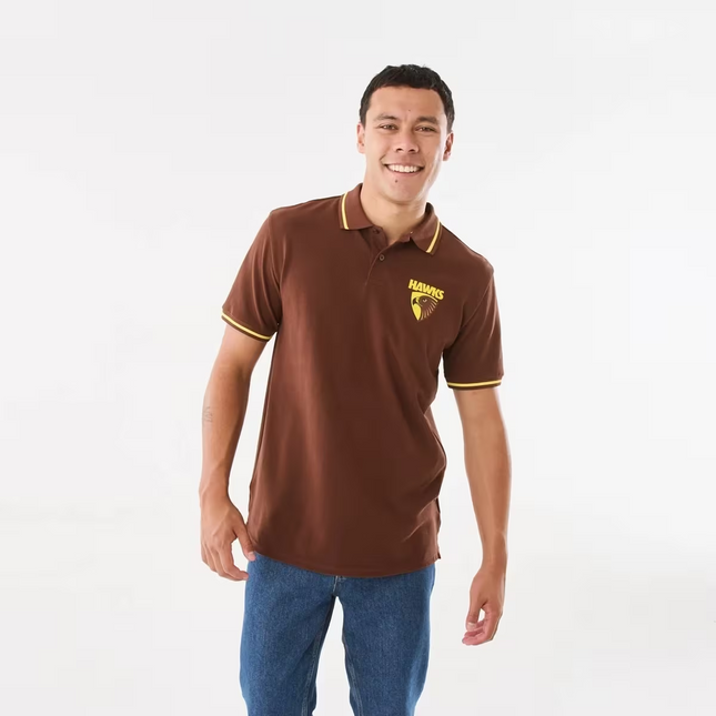 Official AFL Adult Polo Shirt - HAWTHORN - XL