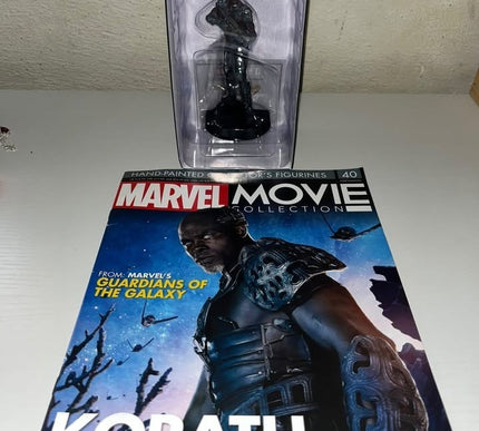 Korath #40 Gaurdians of the galaxy Hand painted Eaglemoss figurine w/ magazine 