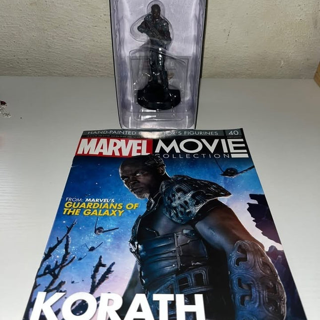 Korath #40 Gaurdians of the galaxy Hand painted Eaglemoss figurine w/ magazine 