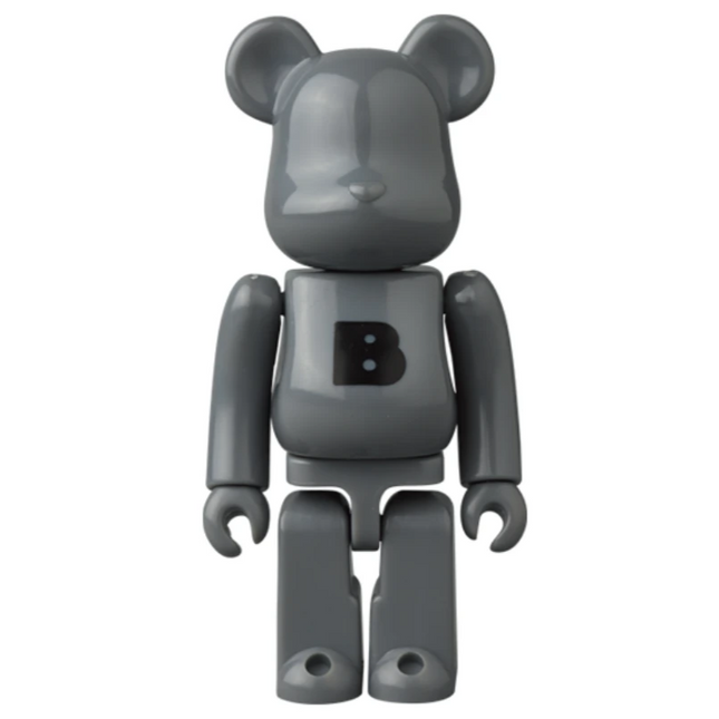 Medicom Toy BEARBRICK 100% Series 46 Basic Grey "B" Sealed