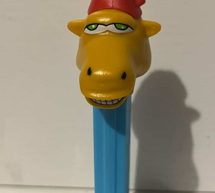 PEZ Crazy Animals Camel with Tan Head Red Fez Dark Blue Stem vintage 1990's