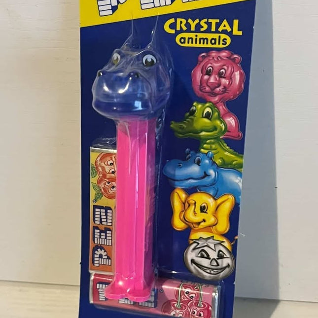 Vintage 1990's Glass animals Pez Hippo