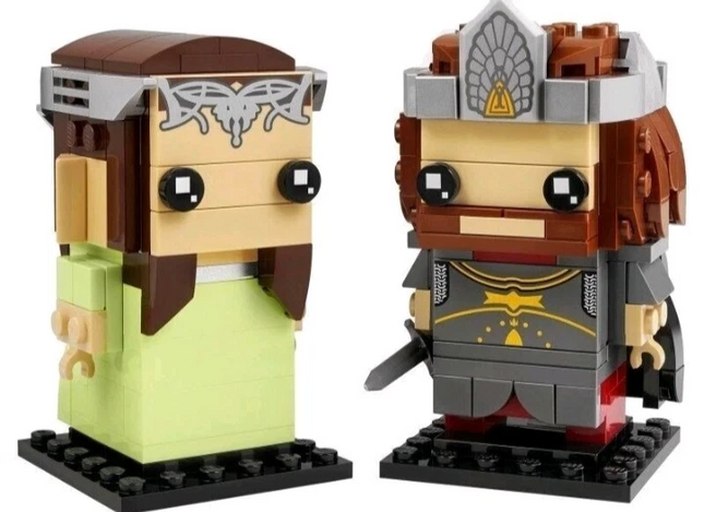 LEGO 40632 Brickheadz Aragorn & Arwen Set Lord of the Rings