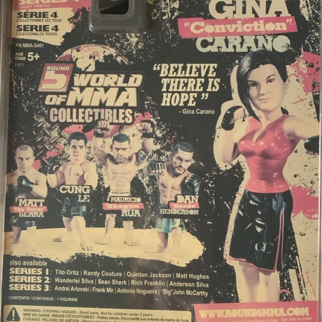 Vtg Gina “Conviction” Carano Action Figure Round 5 MMA New In Box 2009 Rare