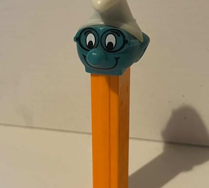 Vintage Smurfs Brainy 1990's Pez