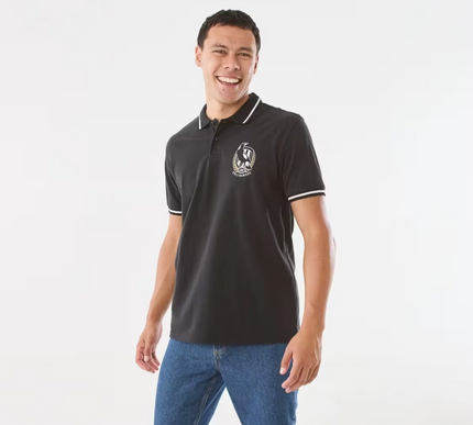 Official AFL Adult Polo Shirt - COLLINGWOOD - MEDIUM