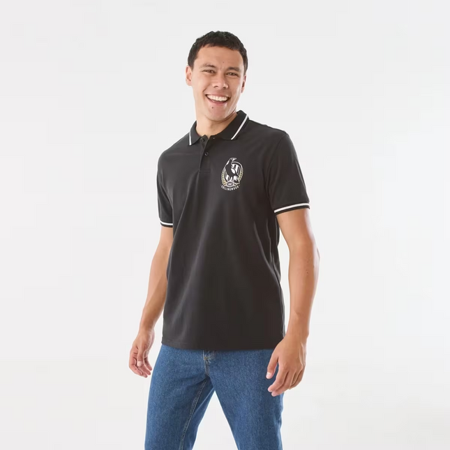 Official AFL Adult Polo Shirt - COLLINGWOOD - MEDIUM