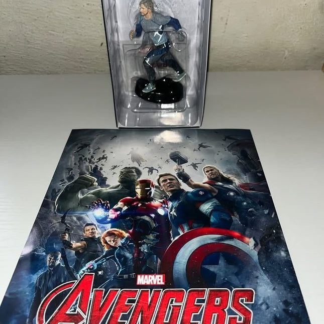 Quicksilver #35 AGE OF ULTRON Hand painted Eaglemoss figurine with magazine 