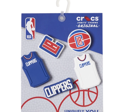 NEW Crocs Jibbitz Nba Los Angeles Clippers 5 Pack