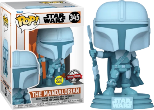 Star Wars: The Mandalorian Glow In The Dark #345 FUNKO POP VINYL