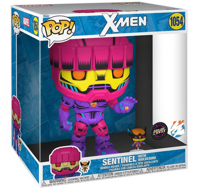 Sentinel #1054 SUPER SIZED 10"IN BLACK LIGHT  CHASE Marvel Funko Pop! vinyl 