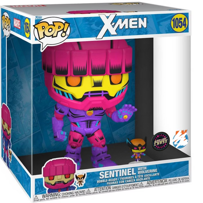 Sentinel #1054 SUPER SIZED 10"IN BLACK LIGHT  CHASE Marvel Funko Pop! vinyl 