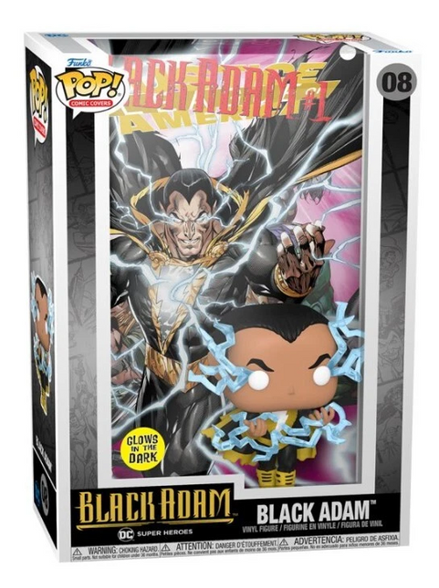 black adam #08 Pop! funko vinyl DC + Free case