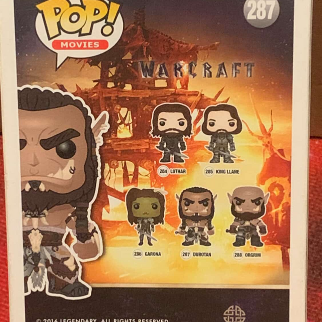 Durotan #287"MOVIES" Warcraft Funko Pop! Vinyl Figure (Damaged)