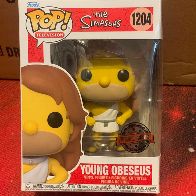 Young obeseus #1204 THE SIMPSONS "TV" Funko Pop! Vinyl Figure (damaged)