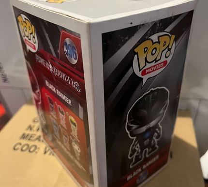Black Ranger #396 Power Rangers Funko Pop! vinyl (damaged)