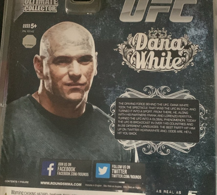 UFC Ultimate Collector Dana White Action Figure Round 5 Fight 2013 Sealed